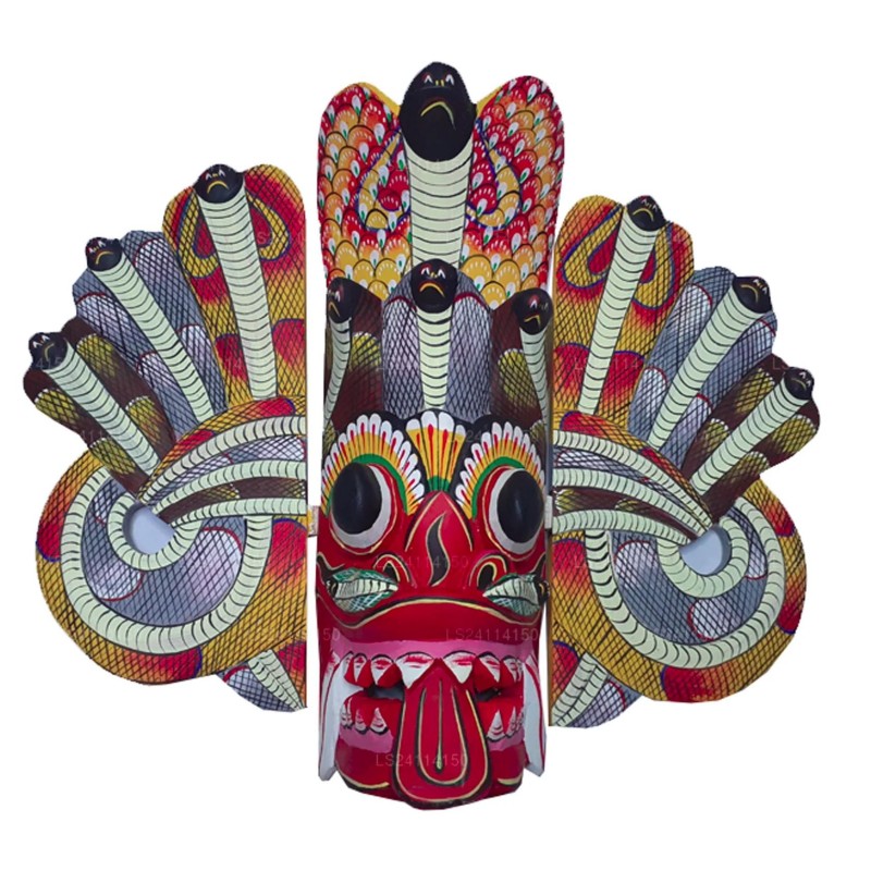 Dwi Naga Raksha Mask - Height 38cm