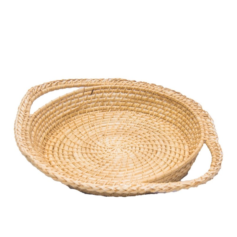 Oval tray with handle