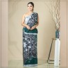 Green Color Handmade Cotton Batik Saree