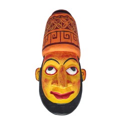 Marakkala Kolam Mask - Height 23cm