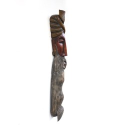 Bamunu Mask - Length 13.5cm x Width 9cm x Height 79cm