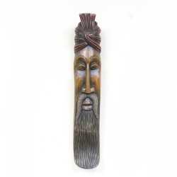 Bamunu Mask - Length 9cm x Width 7.5cm x Height 51.5cm