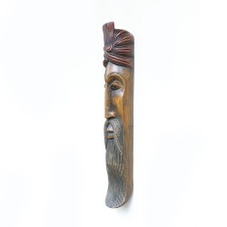 Bamunu Mask - Length 9cm x Width 7.5cm x Height 51.5cm